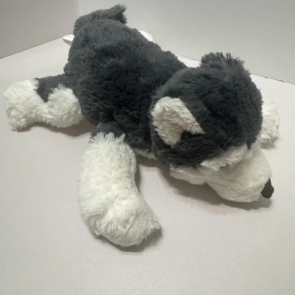 IKEA Livlig Siberian Plush Dog Husky Wolf Embroidered Eyes Stuffed Animal 10